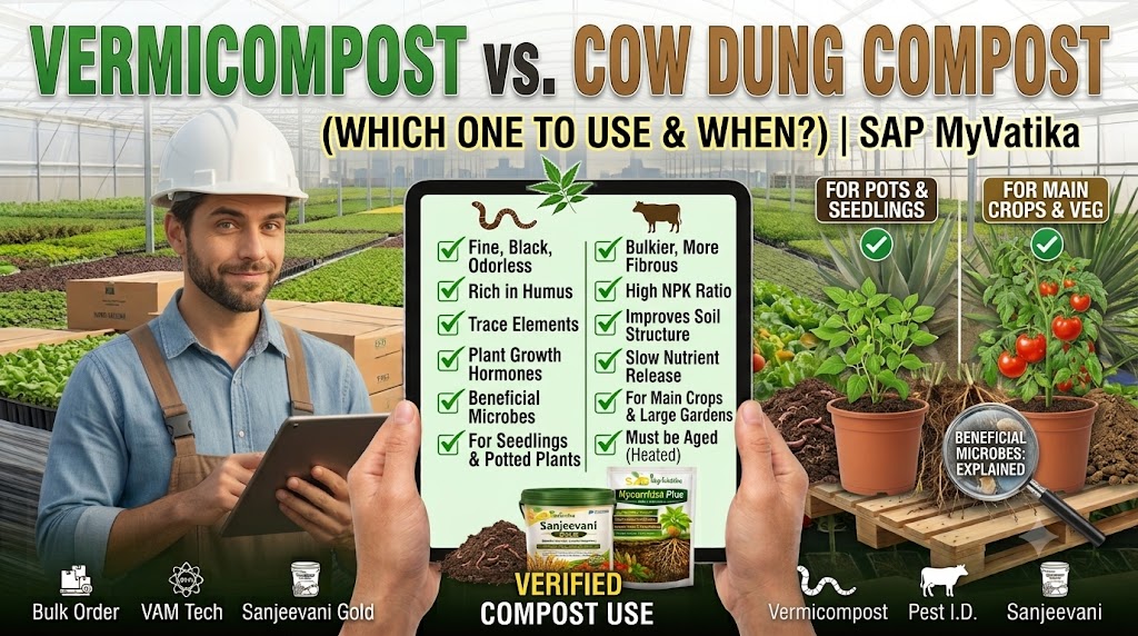 Vermicompost vs Cow Dung Compost — Which One Should You Use and When?
