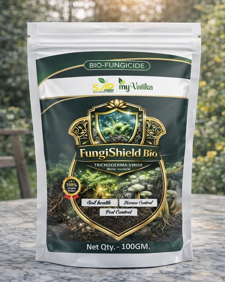 FungiShield Bio | Trichoderma Viride Bio Fungicide | Disease Control (100gm)