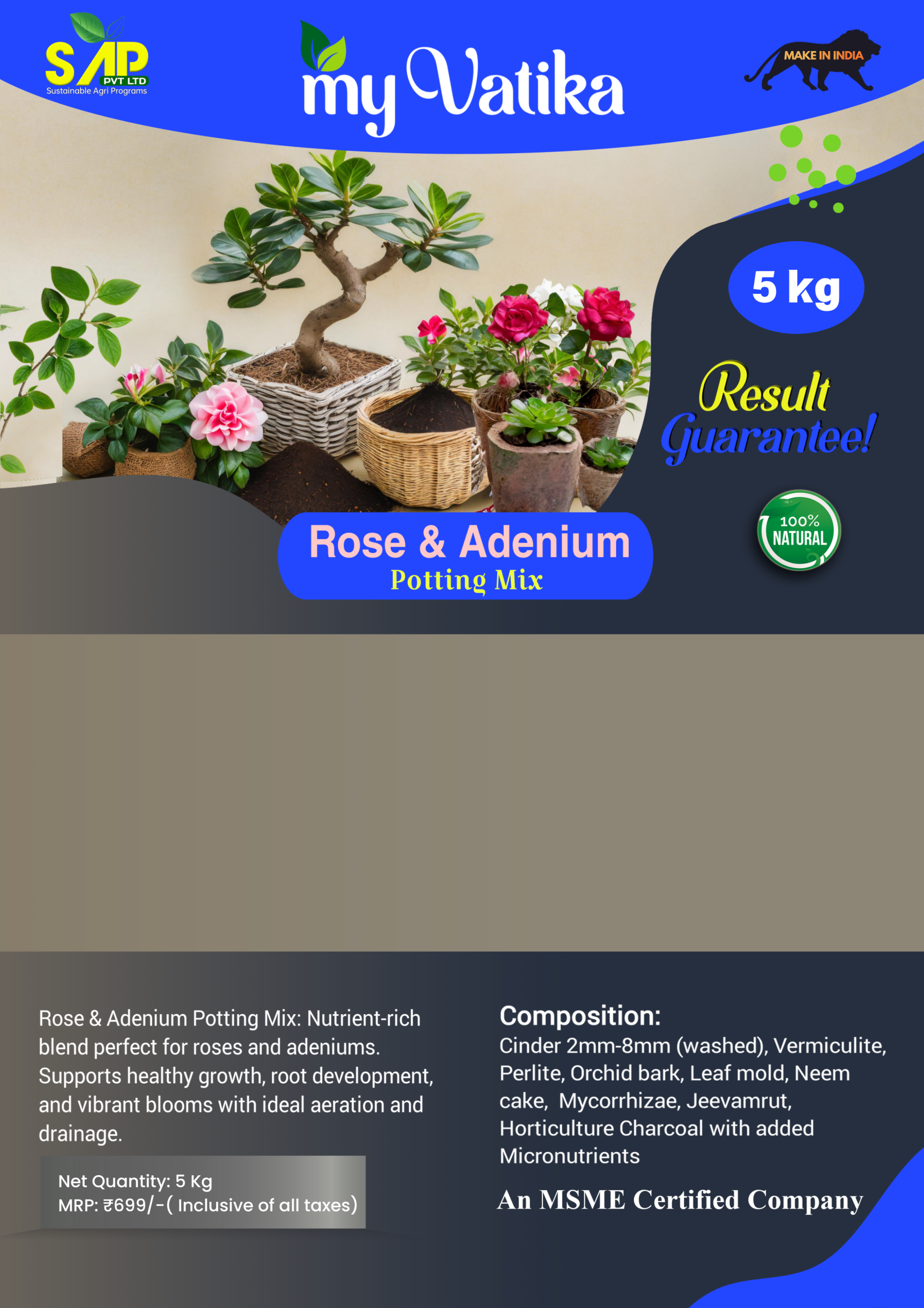 Rose & Adenium Potting Mix | My Vatika